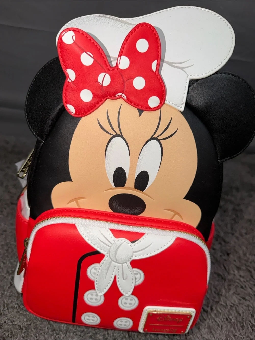 Loungefly Minnie Mouse Red, White & Black Mini Backpack